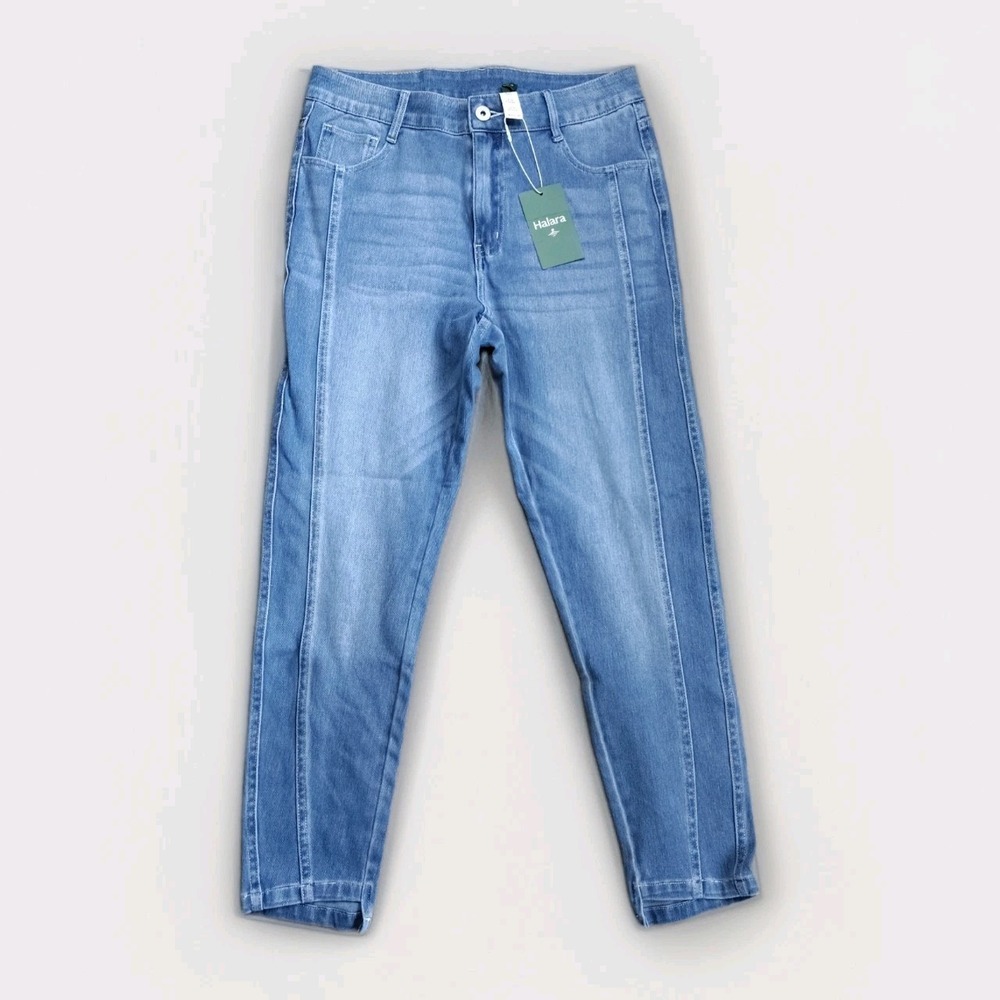 HALARA Women's Skinny Jeans - Light Blue